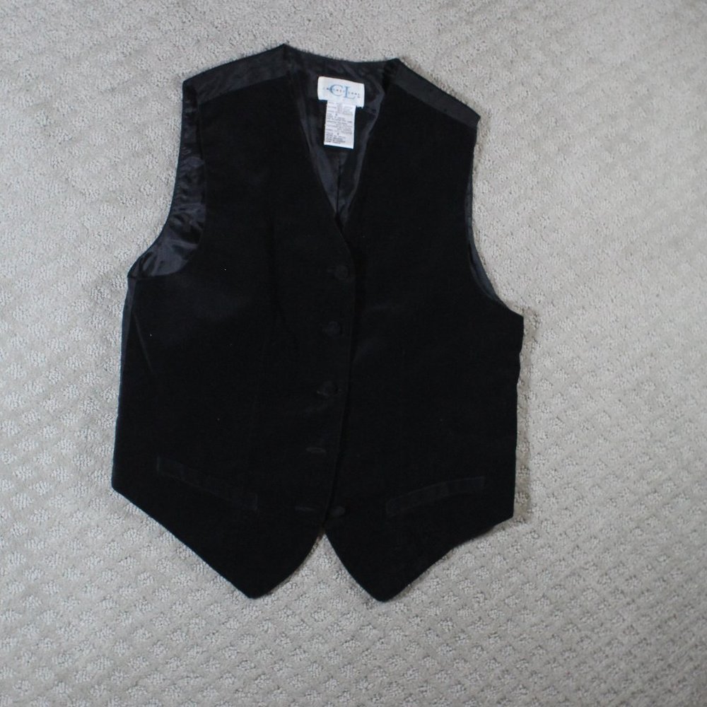 Vintage 90's Velvet Cricket Lane Vest